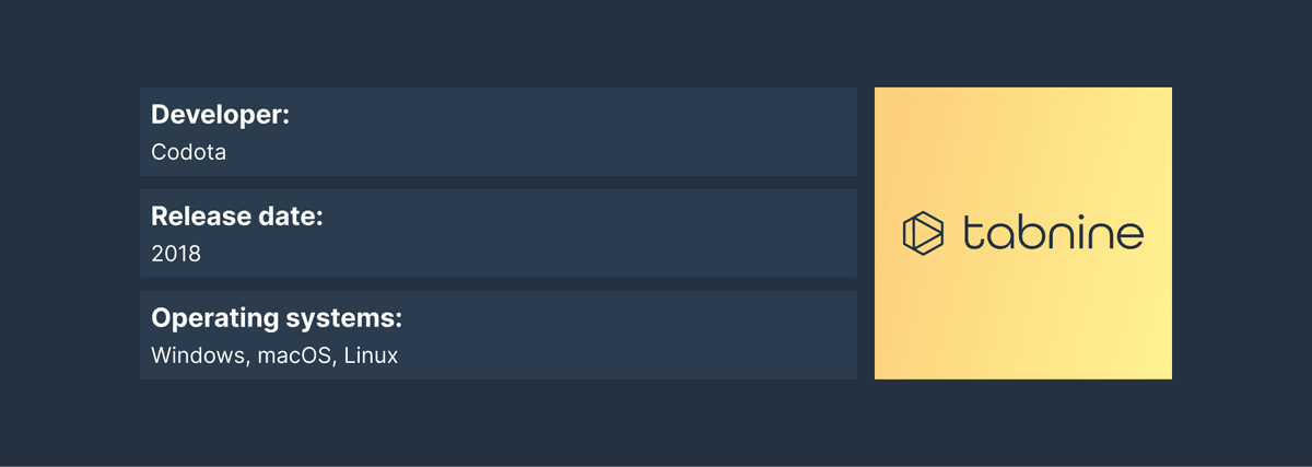 Tabnine AI coding assistant overview