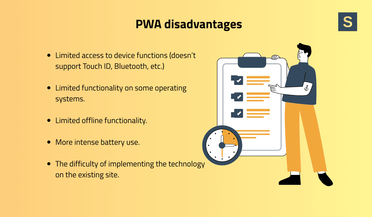 Disadvantages of PWA